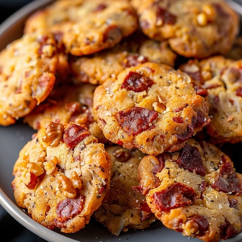 Herzhafte Kekse mit Parmesan und Chorizo